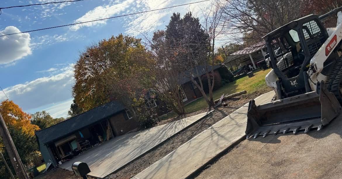 Completed Concrete Driveway Replacement installation in Charlotte, NC by Local Concrete Lake Norman — concrete contractor serving the Charlotte metro and Triangle since 2018, no deposit, no progress payments.
