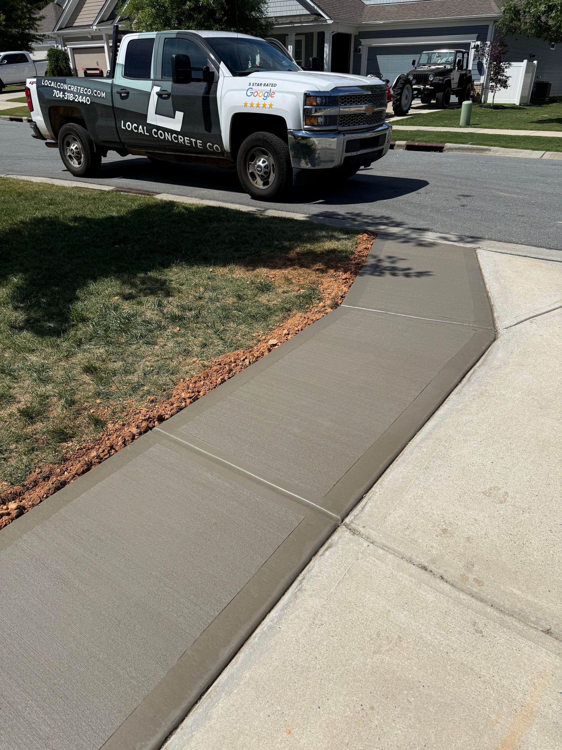 Lake Norman concrete driveway replacement — Local Concrete Lake Norman project photo
