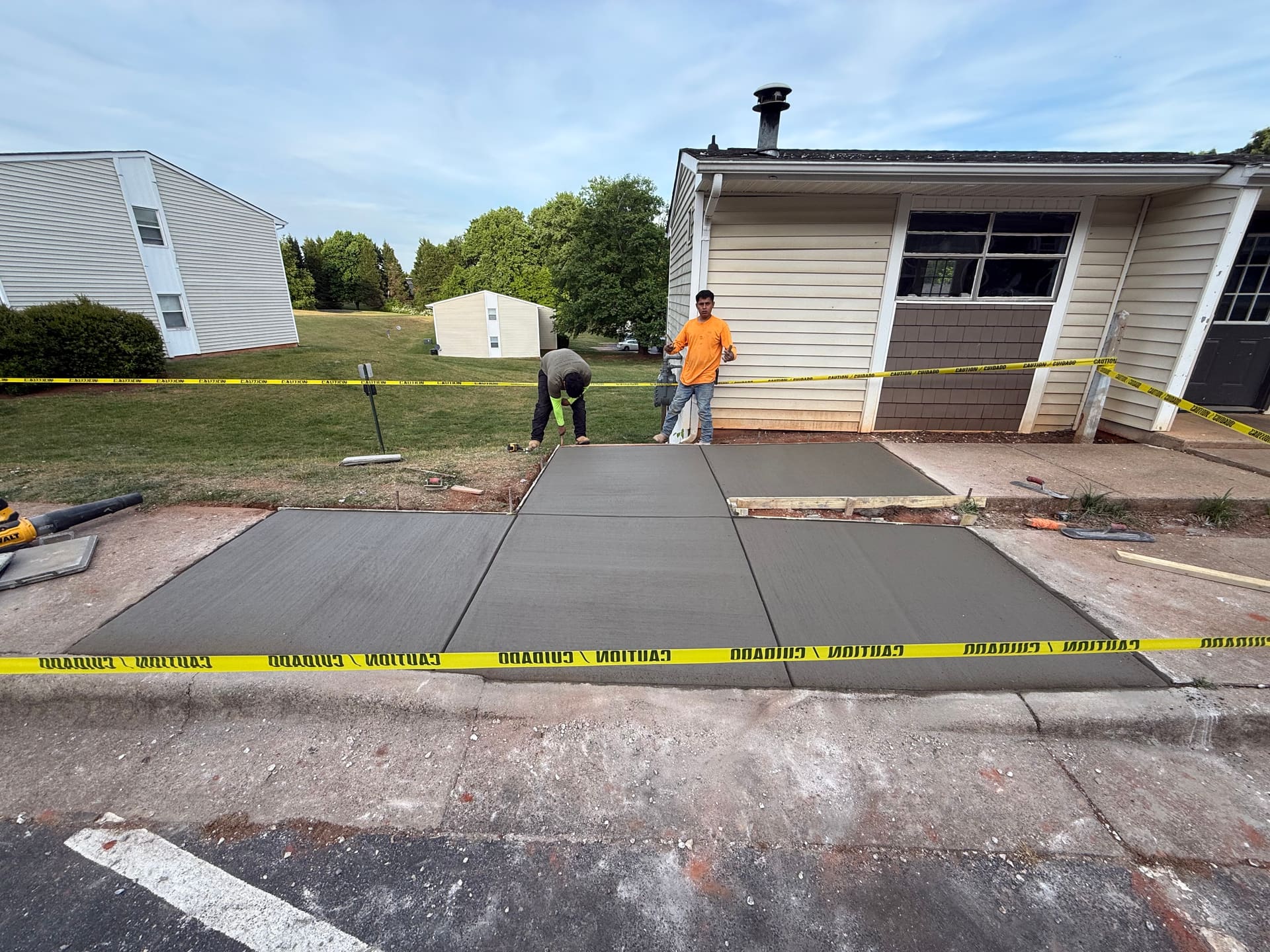 Lake Norman concrete sidewalks — Local Concrete Lake Norman project photo